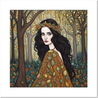 Eva Green as a fairy in the woods Posters and Art